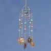 Adorno Atrapasoles de Cristal Arcoíris Soñador Hada Carrillón de Viento Alto Colgante para Habitación Balcón No