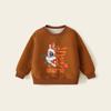 Sudadera Roja para Niños Bebé Forrada de Felpa Ropa de Año Nuevo Ropa Infantil Gruesa Festival de Año Nuevo Infantil Top Cálido para Niñas