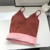 Camisola sin rozaduras con almohadilla en el pecho para mujer, tirante ajustable, cuello en V, espalda bonita, corte ajustado, sexy, todo a juego, lencería