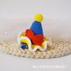 Chapéu de aniversário doce de princesa tiara chapéu de crochê de lã feito à mão grampo de cabelo grampo de crochê clipe BB vendas diretas da fábrica