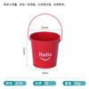 Balde de Lata Vermelho Balde de Metal Arte em Ferro Balde de Flores Balde de Armazenamento Vaso de Plantio para Suculentas de Natal Balde de Decoração de Mesa