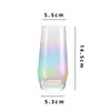 Vaso para enjuague bucal de color Vaso de agua transparente creativo para el hogar Vaso para beber whisky Vaso para mojito Vaso mezclador de cócteles