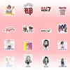 60 adesivos grupo de canto feminino da Coreia do Sul BABYMONSTER adesivos de estrela de cinema monstro infantil caneca decorativa
