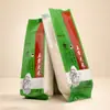 Bolsas de empaque para arroz estilo acordeón de tamaño mediano, bolsas de plástico compuesto para granos múltiples con ventana y bolsas selladas al vacío para granos y arroz - todas personalizables