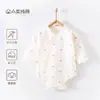 Macacão de algodão puro Classe A para recém-nascidos, roupa de bebê sem costura, macacão triângulo para todas as estações para meninos e meninas, roupa de dormir para bebês