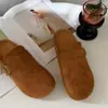 Pantuflas Birkenstock Retro de Suela Gruesa Cerradas para Mujer 2026 Otoño Nuevas Slip-on que Aumentan la Altura para Persona Perezosa Mocasines Planos para Exteriores