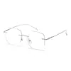 Gafas Graduadas Sin Montura Estilo 8978 Pure Desire para Mujer, Gafas Danyang, Luz Azul Anti-Reflejo, Monturas de Titanio Ultraligeras al por Mayor para Hombre