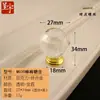 Manija de Cajón Acrílica Panel de Puerta de Vidrio Transparente con Forma de Diamante Manija de Bola de Cristal de Agujero Único Manija de Puerta de Gabinete