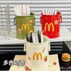 Lindo Contenedor de Plástico para Guardar Bolígrafos, Decoración de Escritorio para Estudiantes, Papelería de Oficina y Brochas de Maquillaje