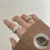 Anillo de Perlas de Imitación de Alta Gama para Mujer, Exquisito y Lujoso Anillo Abierto de Malla Floral, Estilo de Nicho de Moda para el Dedo Índice