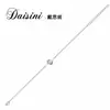 Nueva joyería de plata S925 con diamantes Daisini, simple europea y americana, geométrica, adelgazante, pulsera ajustable