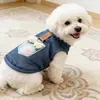 Ropa para Perrito y Gato Mascota Oso Bichón Schnauzer Pomerania Ropa Delgada Primavera y Verano 26 Chaleco de Mezclilla