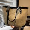 Bolsa de Mão Grande Color-Blocking Fashion para Mulheres 2026 Novo Estilo Tendência Bolsa de Ombro de Grande Capacidade Bolsa Tote Quente de Venda Transfronteiriça