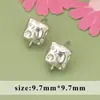 Estilo Ins Transfronterizo Diseño de Nicho Exquisitos Pendientes de Zirconio Hojas Retorcidas Anillo DIY Pendientes Accesorios de Material para Pendientes