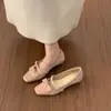 Zapatos de Salón Cuadrados Estilo Hada Chuyuji para Mujer con Faldas, Novedad Primavera 2026 Versátil Mary Jane de Gamuza con Una Correa