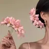 Nuevo Estilo Chino Pinza para el Cabello de Flor Rosa Suave Pinza para Moño Retro Pinza de Flor Accesorio para el Cabello de Ambiente Foto