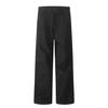 Calça de Trabalho Yongfang Estilo Retrô Americano para Homens e Mulheres com Design Plissado Tridimensional, Calça Reta Casual Moderna Fluida