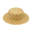 Sombrero de sol de paja tipo cúpula para padres e hijos, protección solar, sombrero de playa tejido para vacaciones, sombrero de paja de ala ancha, sombrero transfronterizo en stock