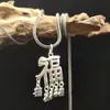 Nuevo colgante pesado de plata de ley s925 [cinco bendiciones] personalidad retro ins Diseño de chica Joker