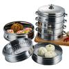 Vaporera de Acero Inoxidable para Uso Doméstico, Cesta para Empanadillas al Vapor Xiaoxian, Rejilla Vaporera, Rejilla para Vaporizar Desayuno, Bandeja Vaporera Pequeña para Uso Comercial