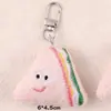 Llavero de Peluche de Comida para Jugar con Expresión Colgante de Sándwich de Pan Broche de Muñeca Linda de Dibujos Animados para Mochila de Estudiante Joyería