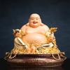 Estatua de Buda Maitreya para Adoración en el Hogar, Estatua de Buda Sonriente, Estatua de Cobre, Tienda de Sala de Estar, Buda Futuro
