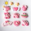 Tarjeta pequeña brillante de dibujos animados fresa diy accesorios de joyería de resina carcasa de teléfono móvil pegamento crema parche material de cubierta protectora