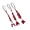Cadena para Teléfono de Pez Dorado Pixiu de Mineral Crudo Cinnabrio, Llavero de Pareja del Año Zodiacal Colgante de Bolso Regalo Venta al por Mayor