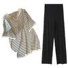 Vestido para Mujeres Embarazadas Estilo Coreano Verano talla extra Rayas con Capucha Moderno Moderno Cubre Vientre de Mamá Camisa Ajustada
