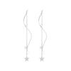 Pendientes Star Wave para mujer otoño e invierno 2022 nuevos de moda largos nicho alta calidad borla estrella piercing oreja línea de oreja