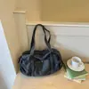 Bolsa de Lona de Mezclilla para Niñas, Gran Capacidad, Casual, Para el Trabajo, Bolso de Hombro Único, Moderno, Versátil, Bolso de Mano, Bolso para el Trabajo, Bolso de Mujer