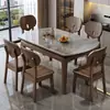 Mesa de jantar de madeira maciça de nogueira norte-americana para sala de jantar, adequada para casas pequenas, extensível, dobrável, simples e conversível em mesa redonda