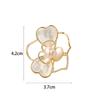 Broche Estilo Coreano y Japonés Concha Natural Camelia Inspirado en Chanel Moda Broche Floral Nuevo de Moda Personalizado Ramillete
