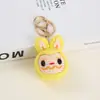 Boneca de Lã Fofa de Desenho Animado Boneca Feita à Mão Pingente de Boneca de Lã Crochê Anime Pingente de Bolsa Chaveiro