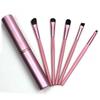 Conveniente Set de Barril de Aluminio de 5 Pinceles para Ojos con Tapa, Set Completo de Pinceles de Maquillaje, Pinceles para Sombras de Ojos al por Mayor del Fabricante