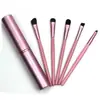 Brocha para Sombras de Ojos Brocha de Maquillaje Portátil Set de Cinco Piezas Set Completo Brocha para Ojos Set de Brochas de Maquillaje