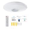 Lámpara de música Bluetooth Lámpara de techo redonda LED Lámpara de protección ocular para dormitorio infantil Lámpara inteligente moderna simple fabricante