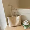 Shuai Mi Jia Bolso Tote de Moda Estilo Coreano Gran Capacidad para Mujer 2026 Nuevo Bolso de Hombro Simple Casual para el Trabajo y el Viaje