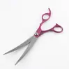 Tijeras de Peluquería para Mascotas Coloridas Separadas de 7 pulgadas, Tijeras Rectas, Tijeras Planas