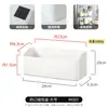 Estante de almacenamiento de pared lateral para refrigerador, colocado detrás de la puerta de entrada, para guardar film transparente y suministros de cocina; caja de almacenamiento magnética de pared