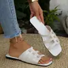 Nuevas sandalias casuales de otoño 2026 sin cordones, simples y versátiles para el uso diario, diseño de una tira, moda femenina de verano, sandalias de exportación transfronteriza