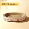 Cama redonda extra grande para gatos y rascador, juguete duradero de cartón corrugado para gatos grandes, resistente a los arañazos e indestructible
