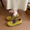 Temperamento no cansa los pies simples zapatos Mary Jane mujer 2026 primavera resistentes al desgaste no se agrietan fácilmente zapatos de un solo color boca poco profunda suela blanda zapatos de ballet