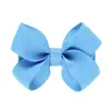 Color de Contraste Tres Dimensiones Hoja Retorcida Lazo Accesorios para el Cabello de Niños Pasador Pinza Lateral Bebé Lindo Pasador Explosión de ins 646