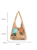 Bolso Tote de Gran Capacidad Estilo Lujo Ligero para Viajes Diarios de Mujer 2026 Nueva Moda de Primavera Bolso Casual de Hombro/Axila de Lana de Cordero