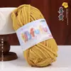 Hilo de hielo fino, terciopelo dorado, muñeca tejida a mano, suéter DIY, pantuflas de ganchillo, cojín, bufanda tejida, hilo suave