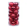 Conjunto de Bolas de Natal Transfronteiriças 3/4/6/8cm Decorações de Natal Bolas Coloridas Enfeites para Árvore de Natal Bolas Galvanizadas Bolas de Natal
