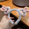 Faixa de Cabelo de Pelúcia para Lavar o Rosto e Maquiagem, Orelhas de Gato e Urso Fofas de Desenho Animado, Acessórios de Cabelo Femininos de Desenho Animado com Estampa de Leopardo, Novos Acessórios de Cabeça