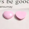 Estilo Japonés y Coreano Ins Cara Brillante Color Sólido Corazón Corazón Forma de Corazón Parche Acrílico Pendientes DIY Accesorios para Tocados Fundas de Teléfono