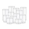 Fabricante de Pote para Embalagem de Alimentos com Tampa Transparente de 70mm de Diâmetro, Plástico para Animais de Estimação, Grau Alimentício, Selado para Biscoitos, Nozes, Boca Larga